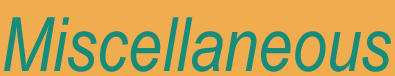 Miscellaneous Web Page Resources